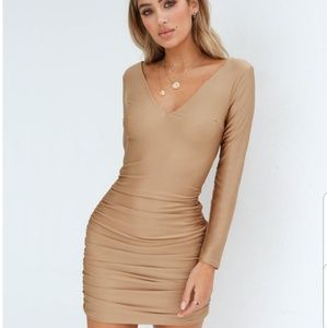 Tan dress